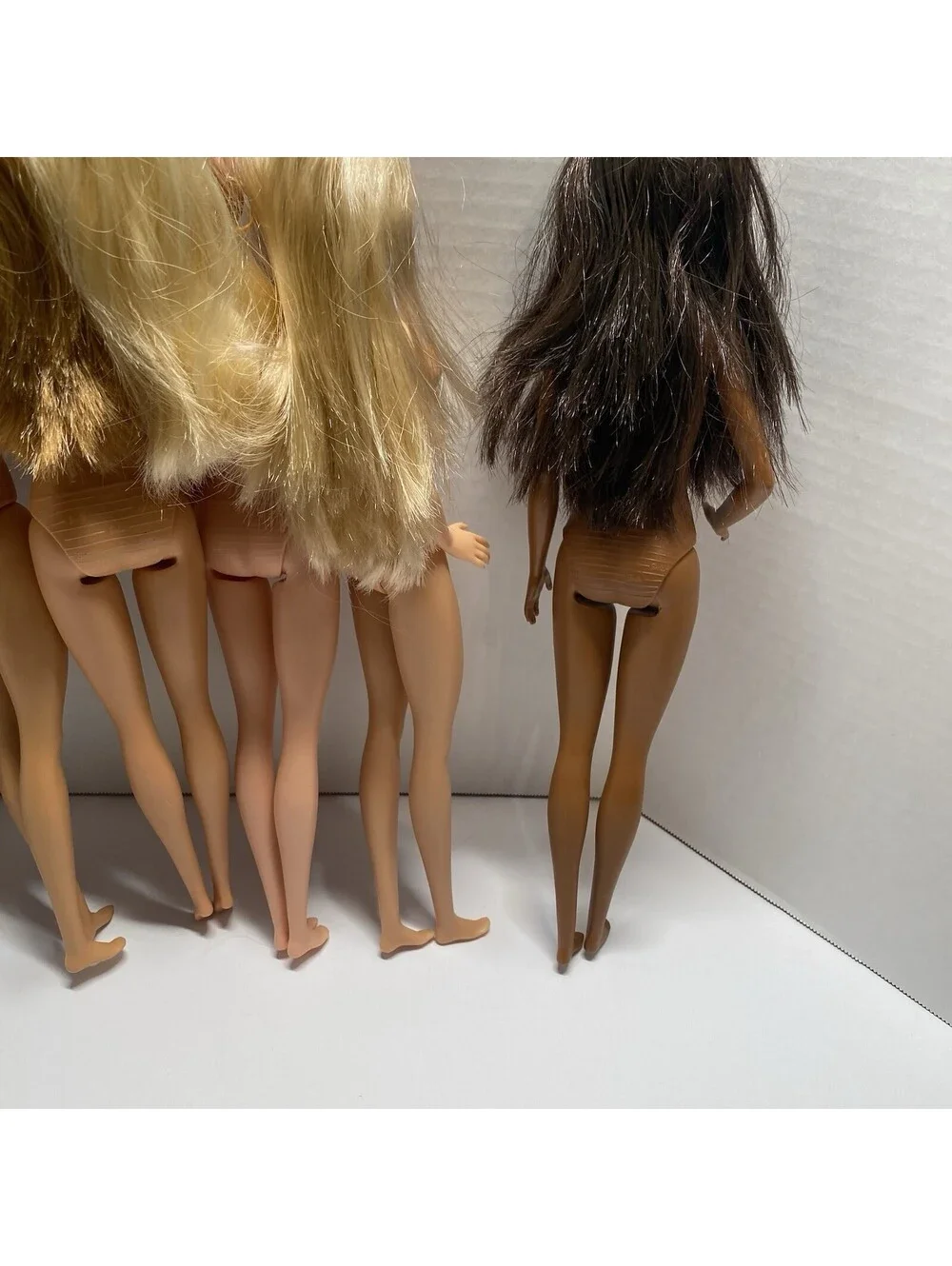 Nude Barbie Doll Lot~12 Multi  Skin Hair Color Belly Button Dolls OOAK NBL12